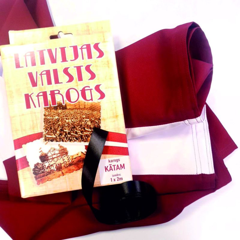 Latvijas karogs katam 100x200cm