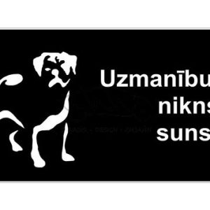 Norāde "Nikns suns" buldogs (melns)