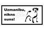 Norāde "Nikns suns" buldogs (balts)